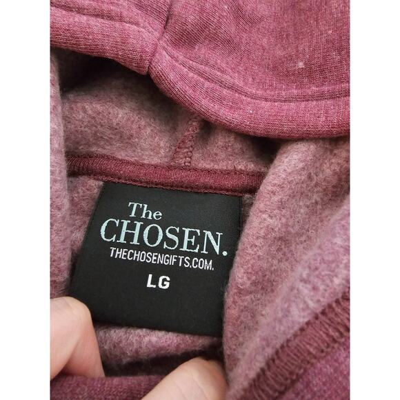 The Chosen Youth Sz L Not What We Were Pullover Hoodie Burgundy - Picture 2 of 3